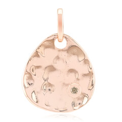 Zilveren hanger met een I1 Argyle-Rose de France diamant