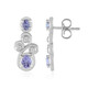 Boucles d'oreilles en argent et Tanzanite