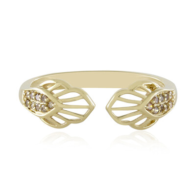 Bague en or et Diamant champagne I2 (Ornaments by de Melo)