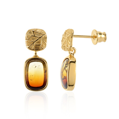 Baltischer Bernstein-Silberohrringe (dagen)