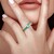 Neon Blue Apatite Silver Ring