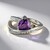 Anello in argento con Ametista Uruguay