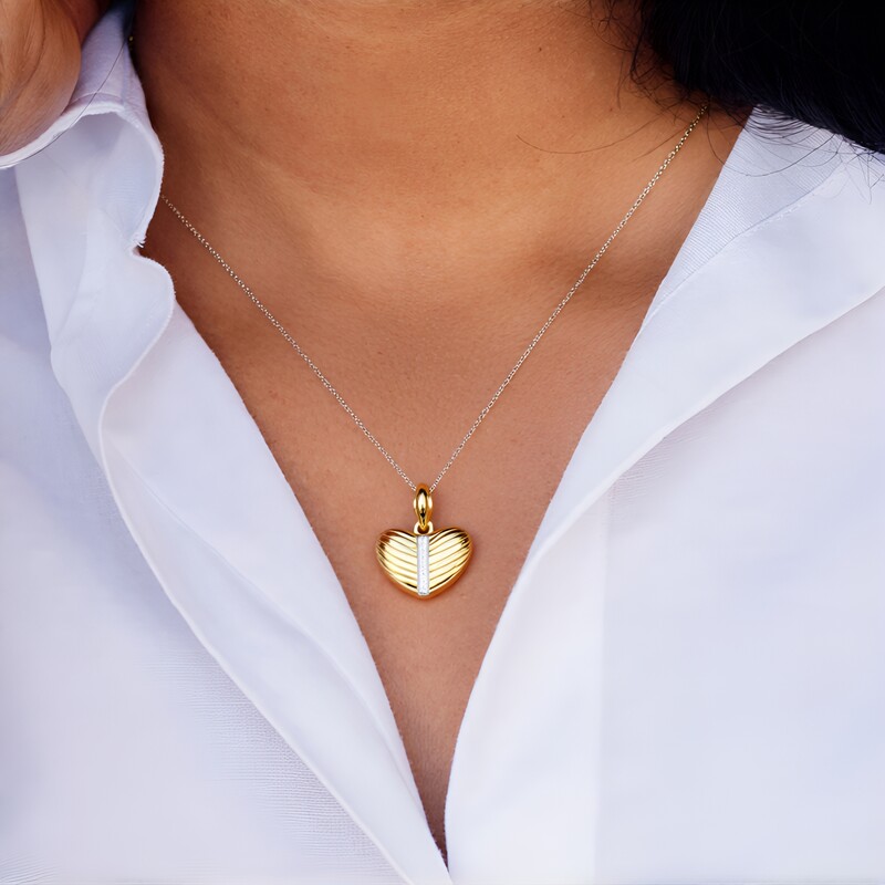 Ciondolo in argento con Diamante SI1 (G) (Annette)