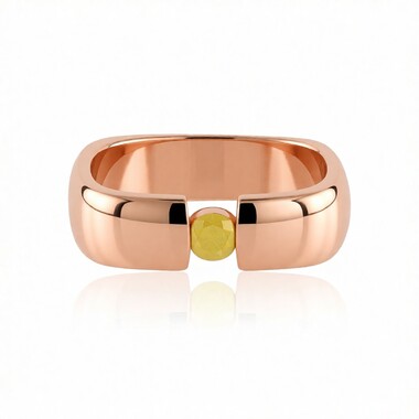 Anello in argento con Diamante Giallo I2 (de Melo Essence)