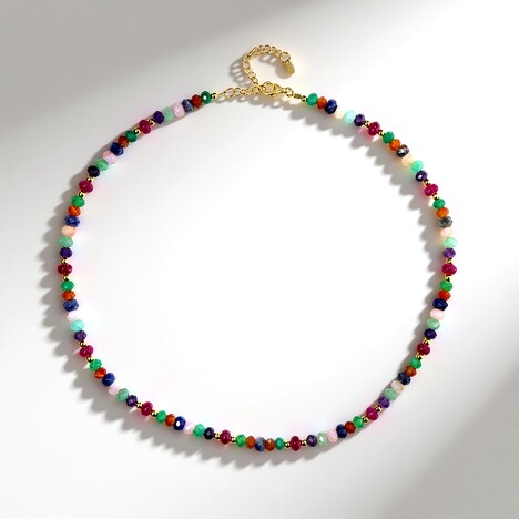 Collana in argento con Ematite Dorata (Riya)