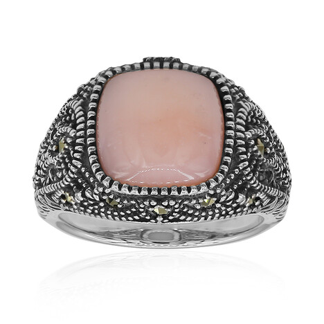 Anello in argento con Opale Rosa (Annette classic)
