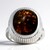 Anello in argento con Agata di Fuoco
