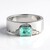 Anello in argento con Smeraldo Color Paraiba (SAELOCANA)