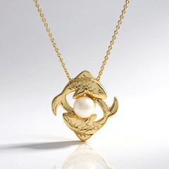 Collana in argento con Perla d'Acqua Dolce Bianca