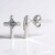 Boucles d'oreilles en argent et Topaze bleu ciel