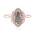Pink Maniry Labradorite Silver Ring