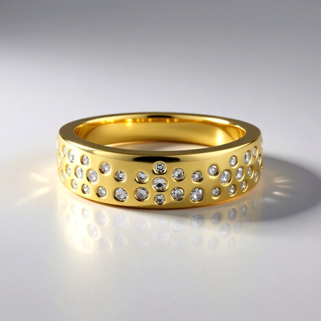 Anello in argento con Diamante I2 (J)