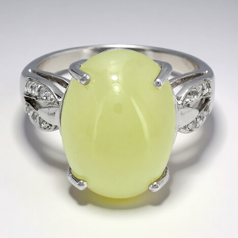 Anello in argento con Aragonite Capillitas