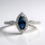 Anello in oro con Zaffiro Ceylon Blu (CIRARI)