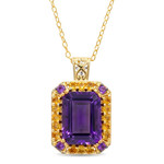 Collier en argent et Améthyste (Gems en Vogue)