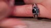 Anillo en plata con Obsidiana Copo de Nieve