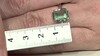 Anillo en plata con Fluorita verde