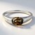 Anello in argento con Zircone Cannella