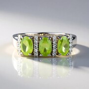 Sphene Silver Ring