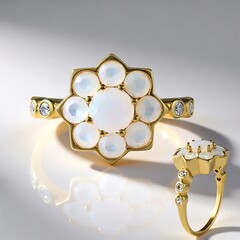 Anello in oro con Opale di Welo (de Melo Gold)