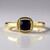 Anello in argento con Zaffiro Blu del Madagascar