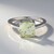 Anello in argento con Ametista Verde