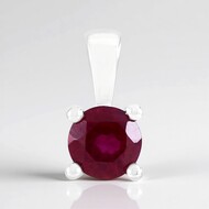 Colgante en plata con Rubí de Madagascar