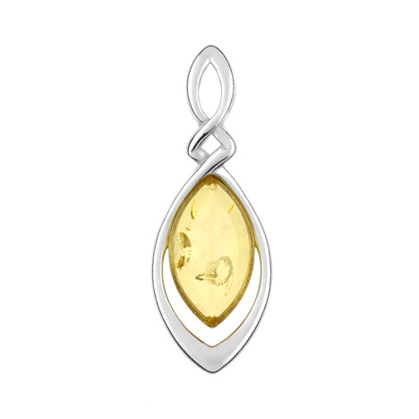 Baltischer Limonen-Bernstein-Silberanhänger (dagen)