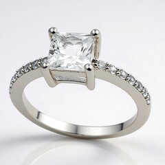 Anello in argento con Danburite