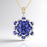 Collier en argent et Tanzanite (Gems en Vogue)