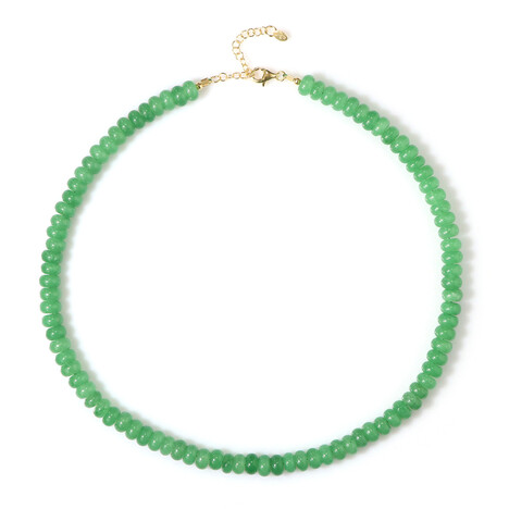 Green Quartz Silver Necklace