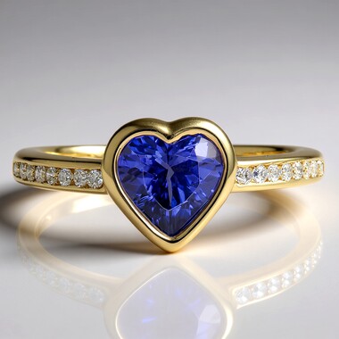 14K AAA Tanzanite Gold Ring (CIRARI)