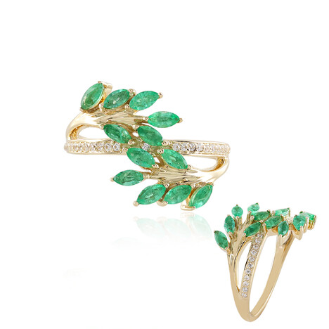 Russischer Smaragd-Goldring