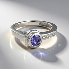 Anello in argento con Tanzanite