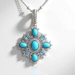 Collana in argento con Turchese Sleeping Beauty (Dallas Prince Designs)