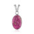 Cobalt Calcite Silver Pendant (Bali Barong)