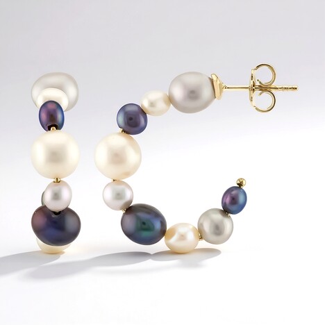 Orecchini in argento con Perla d'Acqua Dolce Bianca