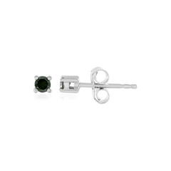 Orecchini in argento con Diamante Verde I3