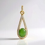 Ciondolo in argento con Giada Canadese