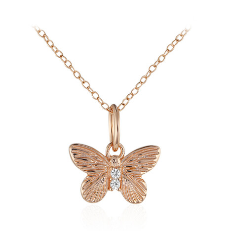 Zirkon-Silberhalskette