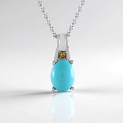 Collana in argento con Turchese Sleeping Beauty