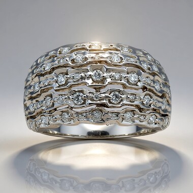 18K SI1 (H) Diamond Gold Ring (CIRARI)