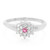 Padparadscha-Saphir-Silberring
