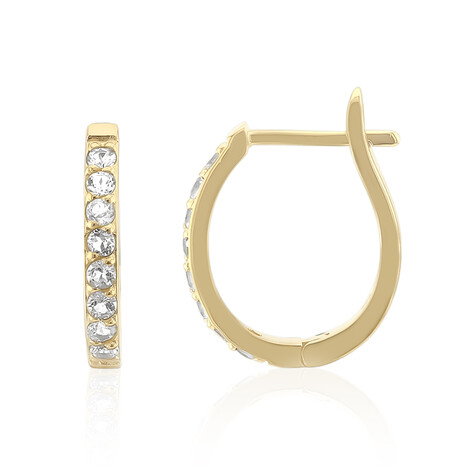 Sky Blue Topaz Silver Earrings