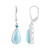 Pendientes en plata con Larimar (KM by Juwelo)