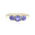 9K AAA Tanzanite Gold Ring (de Melo)