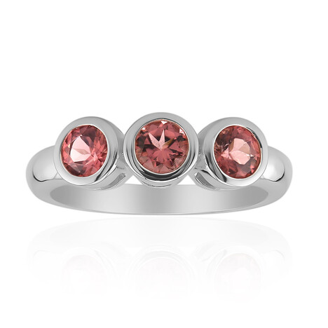 Anello in argento con Tormalina Rosa Brasiliana (Pallanova)
