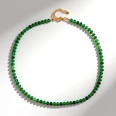 Collana in argento con Quarzo Verde (Riya)