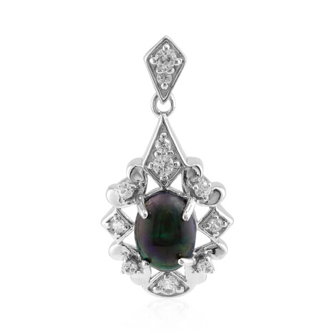 Mezezo-Opal-Silberanhänger