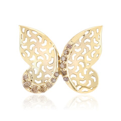 Colgante en oro con Diamante champán I2 (Ornaments by de Melo)